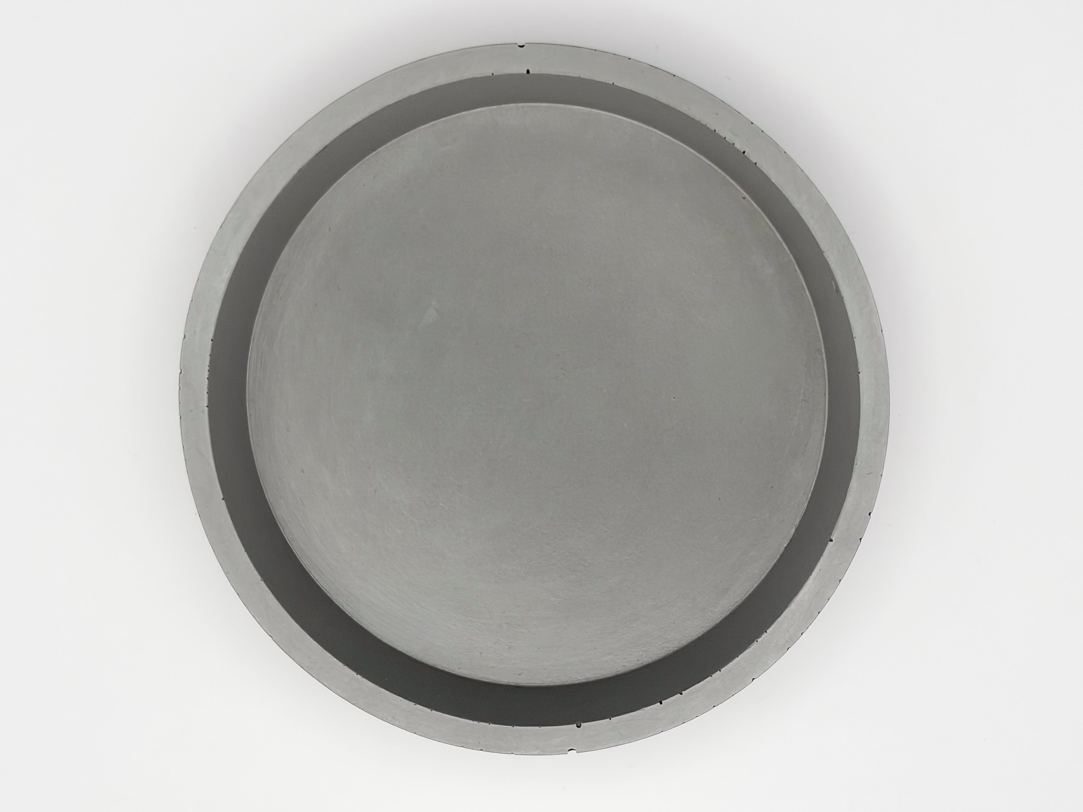 Round Cement Catchall Dish with Lip or Coaster