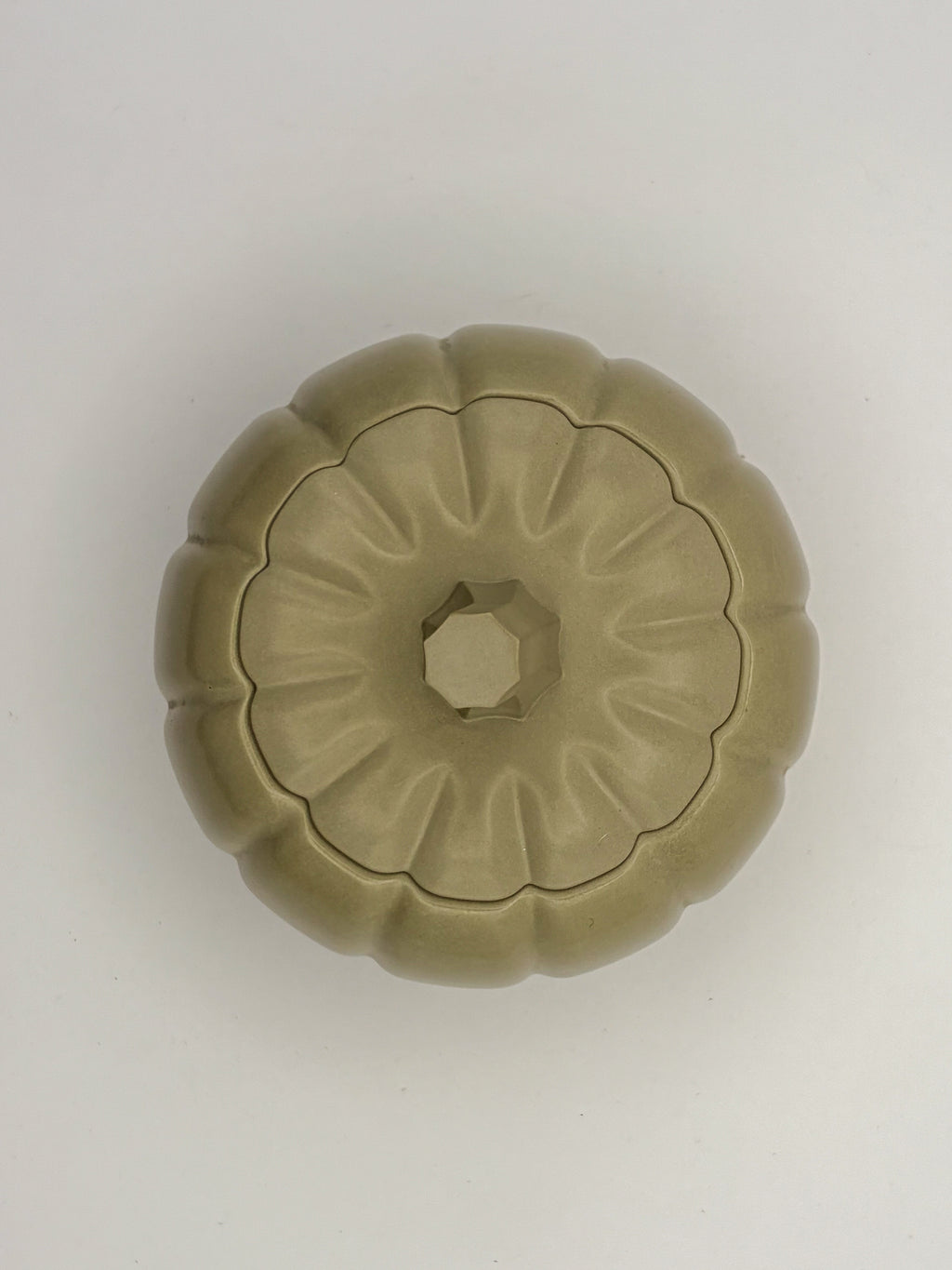 Hand-Cast Cement Pumpkin Vessel