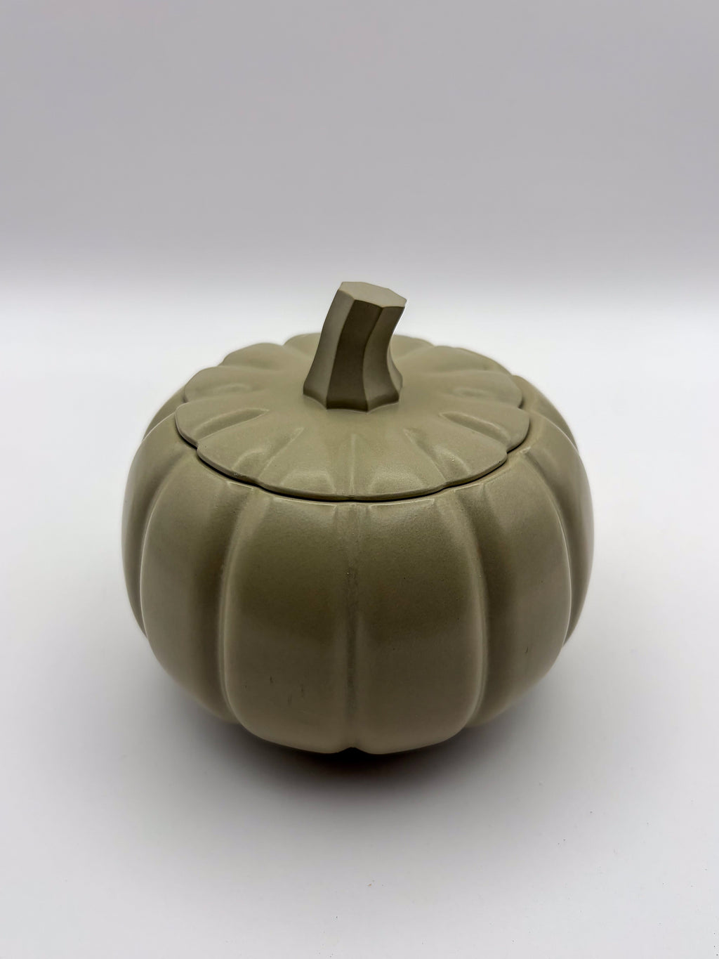 Hand-Cast Cement Pumpkin Vessel