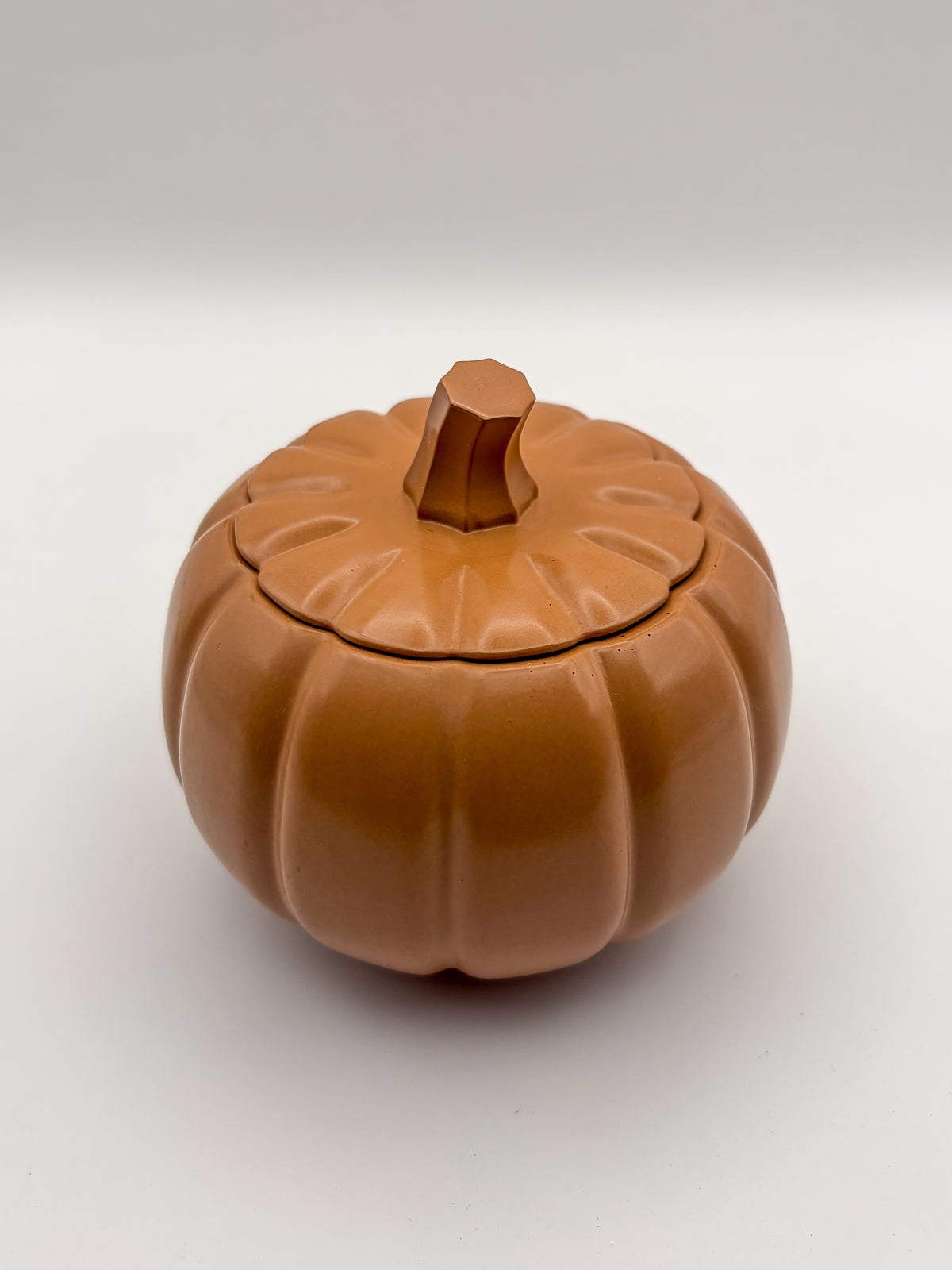 Hand-Cast Cement Pumpkin Vessel