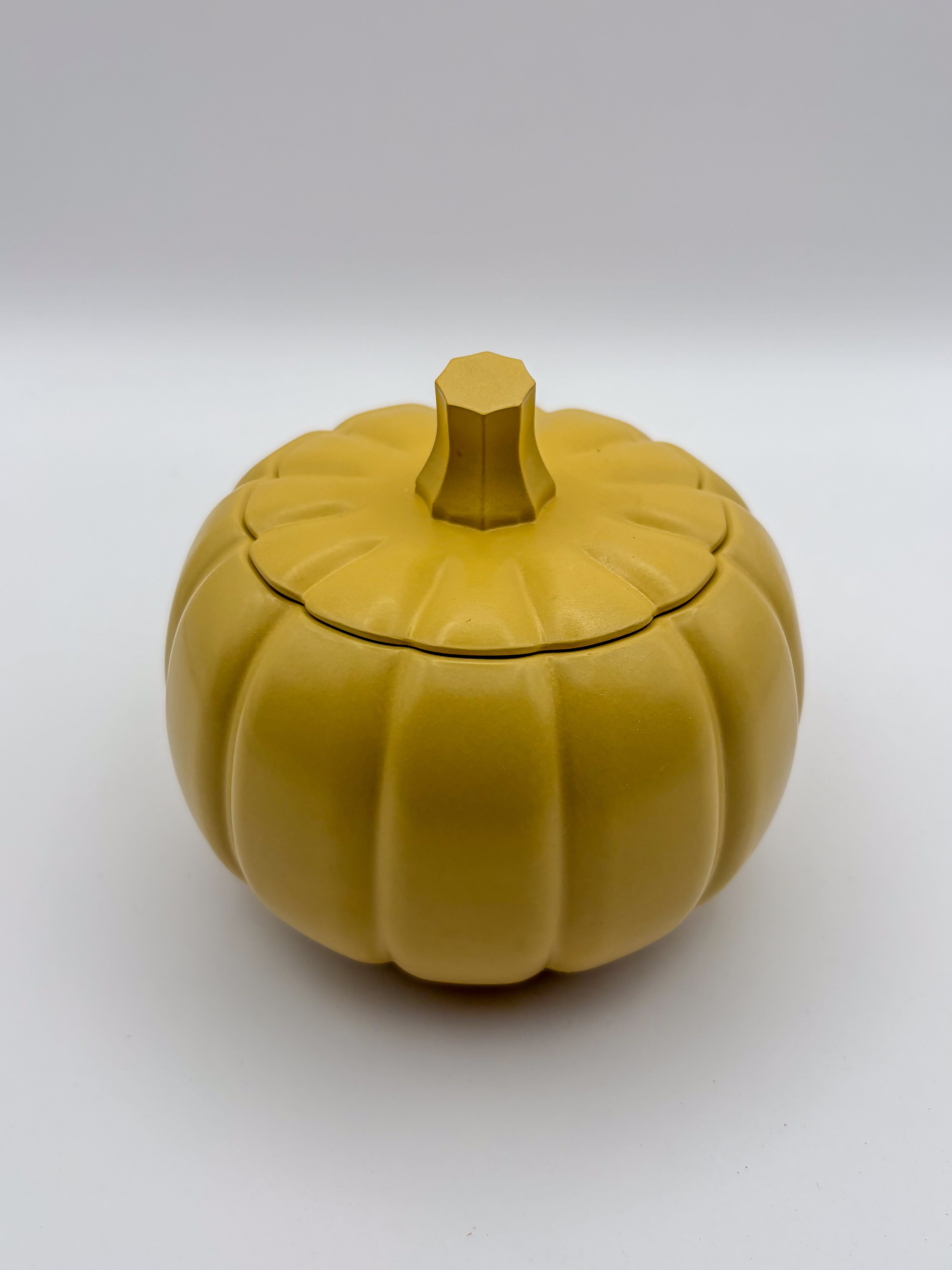Hand-Cast Cement Pumpkin Vessel